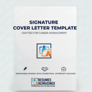 The Signature Cover Letter Template